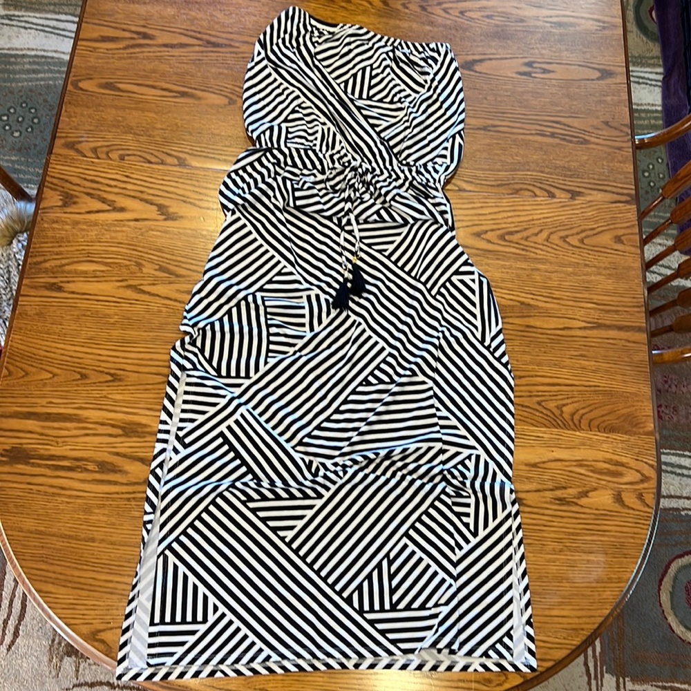 Tommy Bahama strapless maxi dress